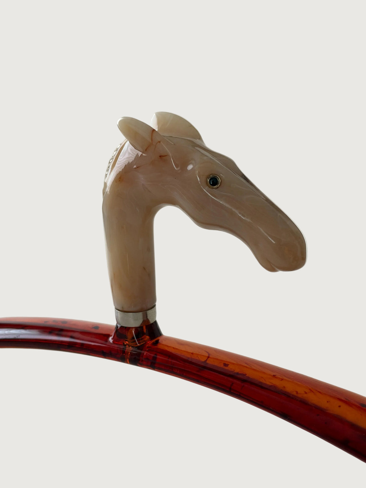 Detail of Italian Cream Horse Head  Hanger